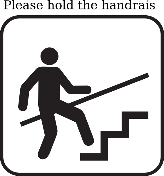 Going up stairs clipart 