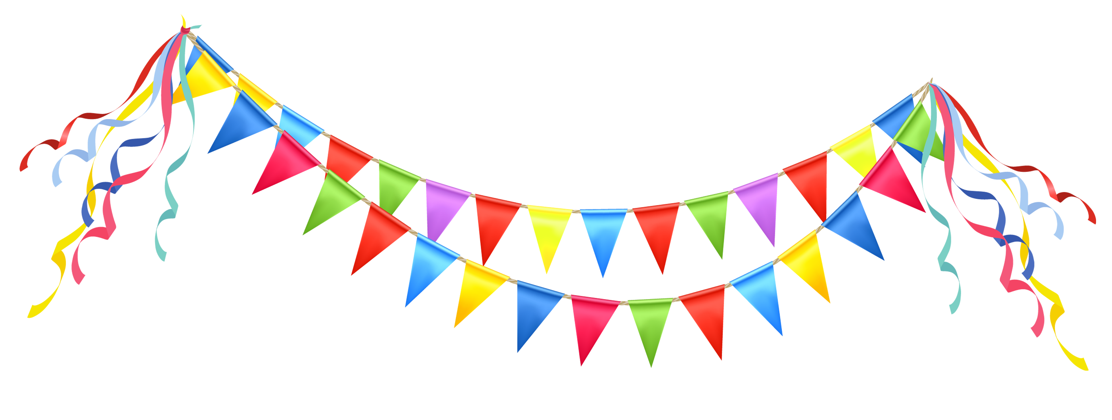 Party Streamers Clip Art 