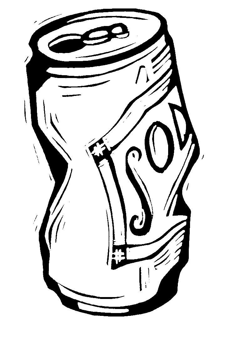 Crushed Soda Can Clipart 