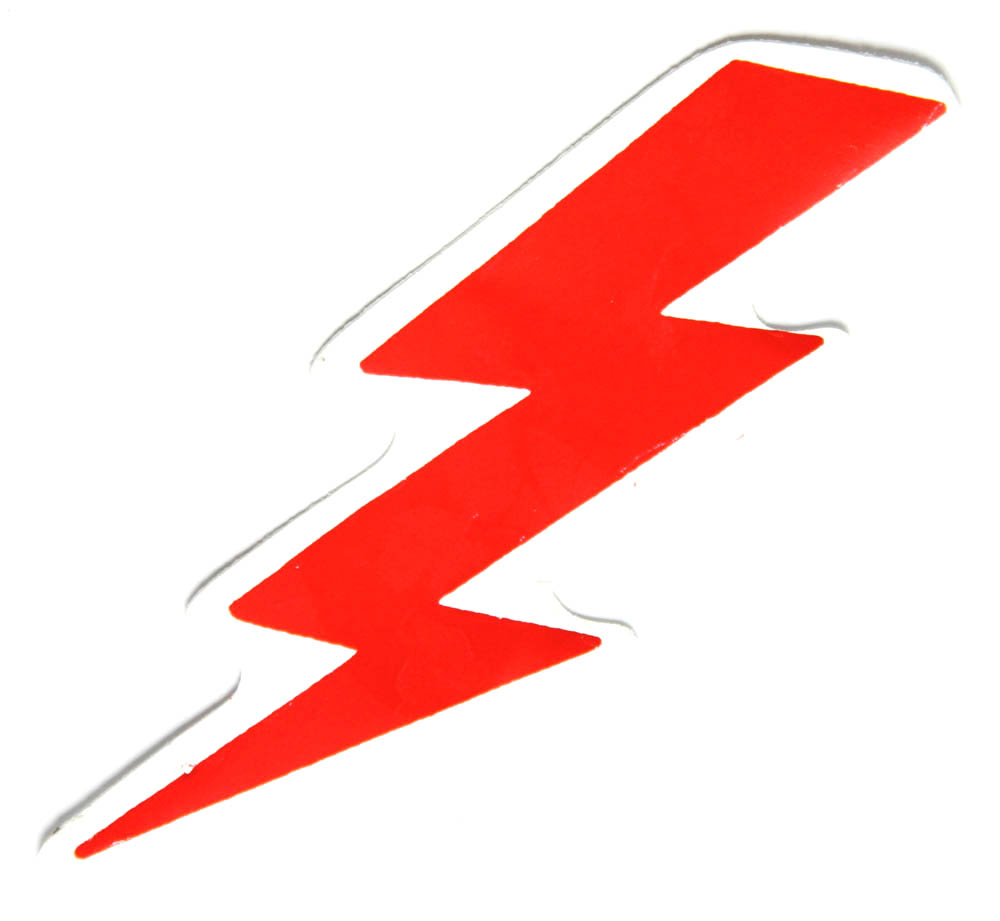 Red lightning bolt clipart 