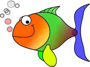 Rainbow fish clip art 