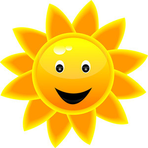 austeilen clipart sun