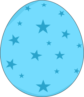 Blue easter egg clipart 