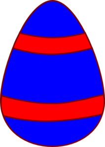 Blue Egg, Red Curved Stripes, Red Border Clip Art at Clker 