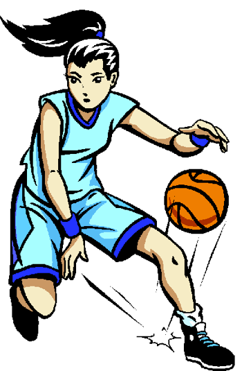 Girls Basketball Cartoon 