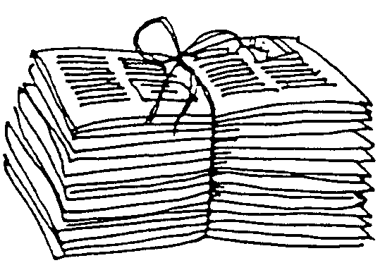 Rolled Newspaper Clipart 21952 