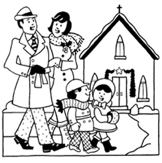 free clipart of family at church - photo #20