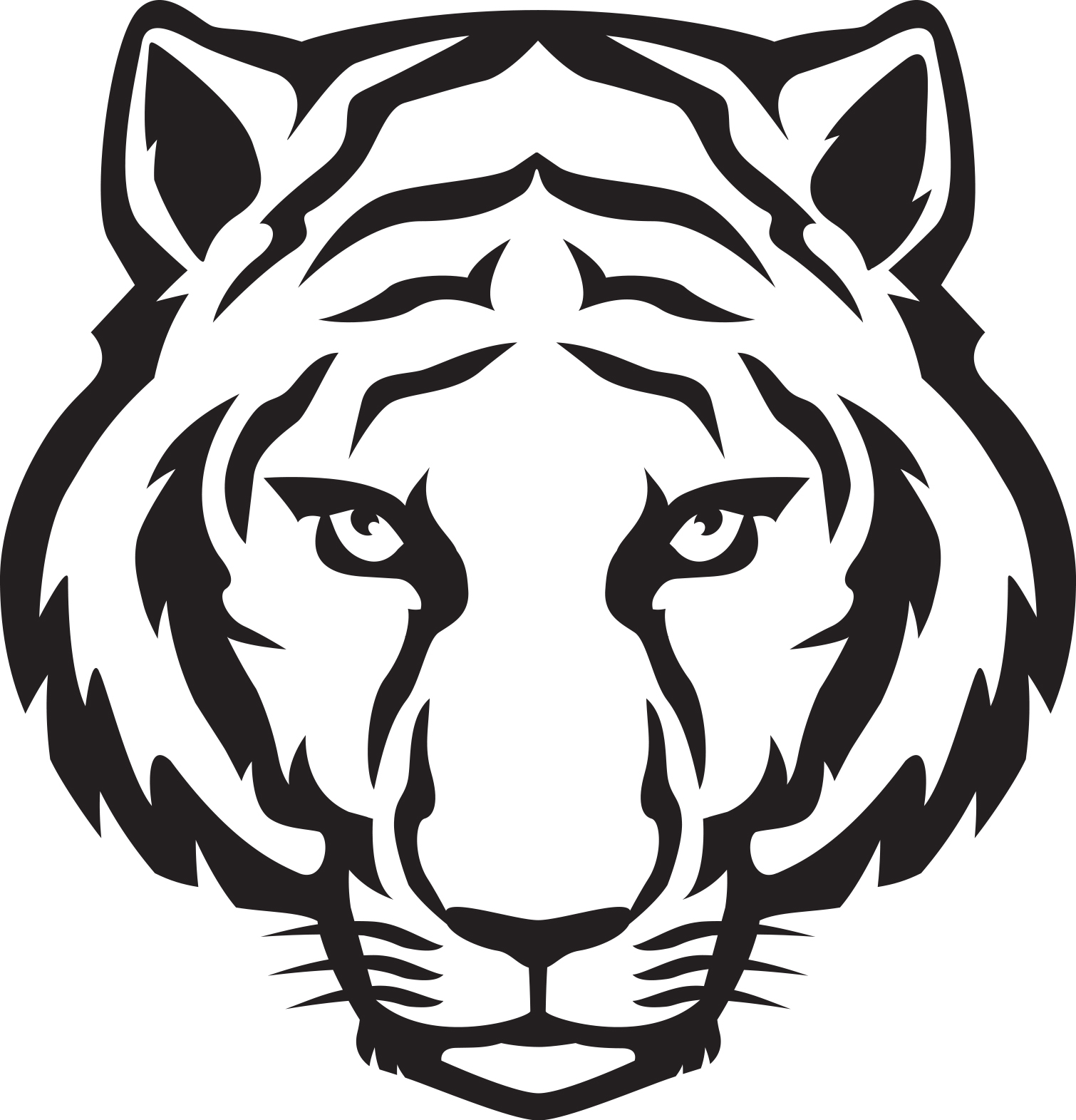Tiger eyes clipart free 