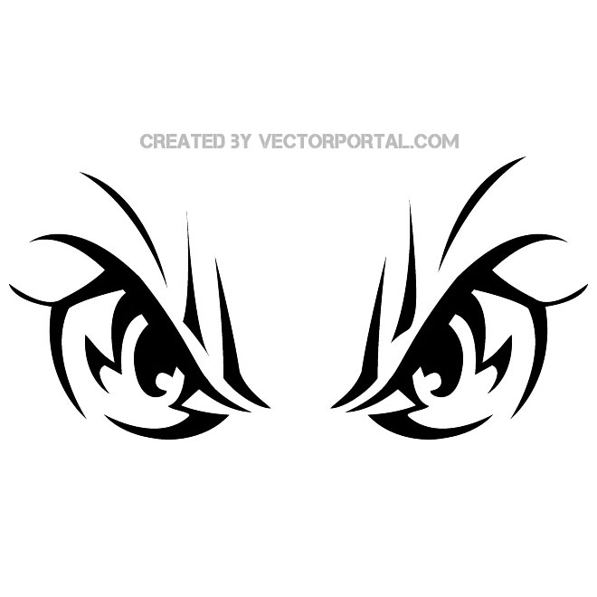 Tiger Eyes Vector 