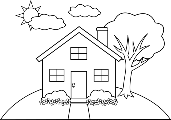 Home clipart outline 