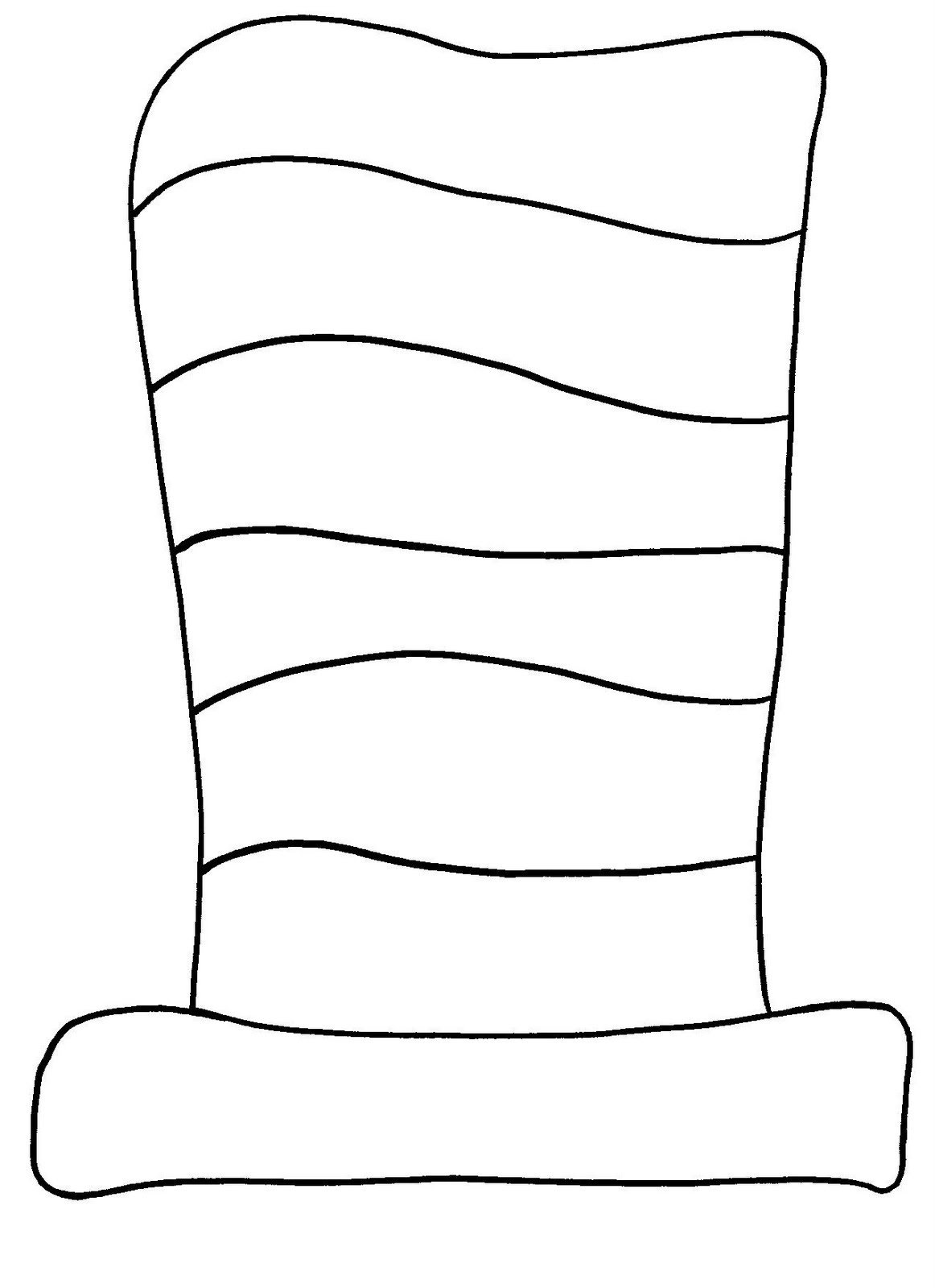 Blank Cat In The Hat Template