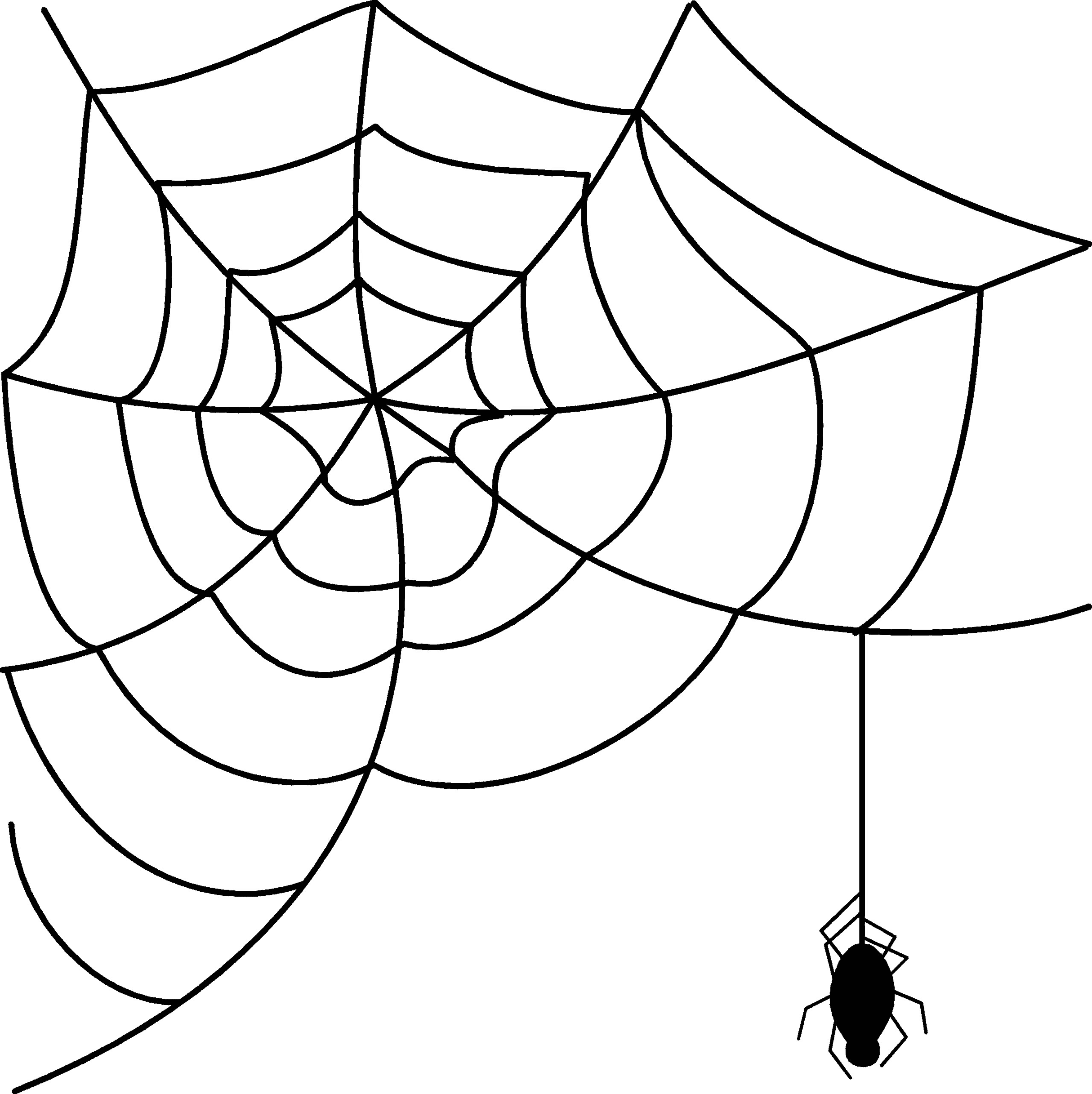 Free Spider Web Clip Art 