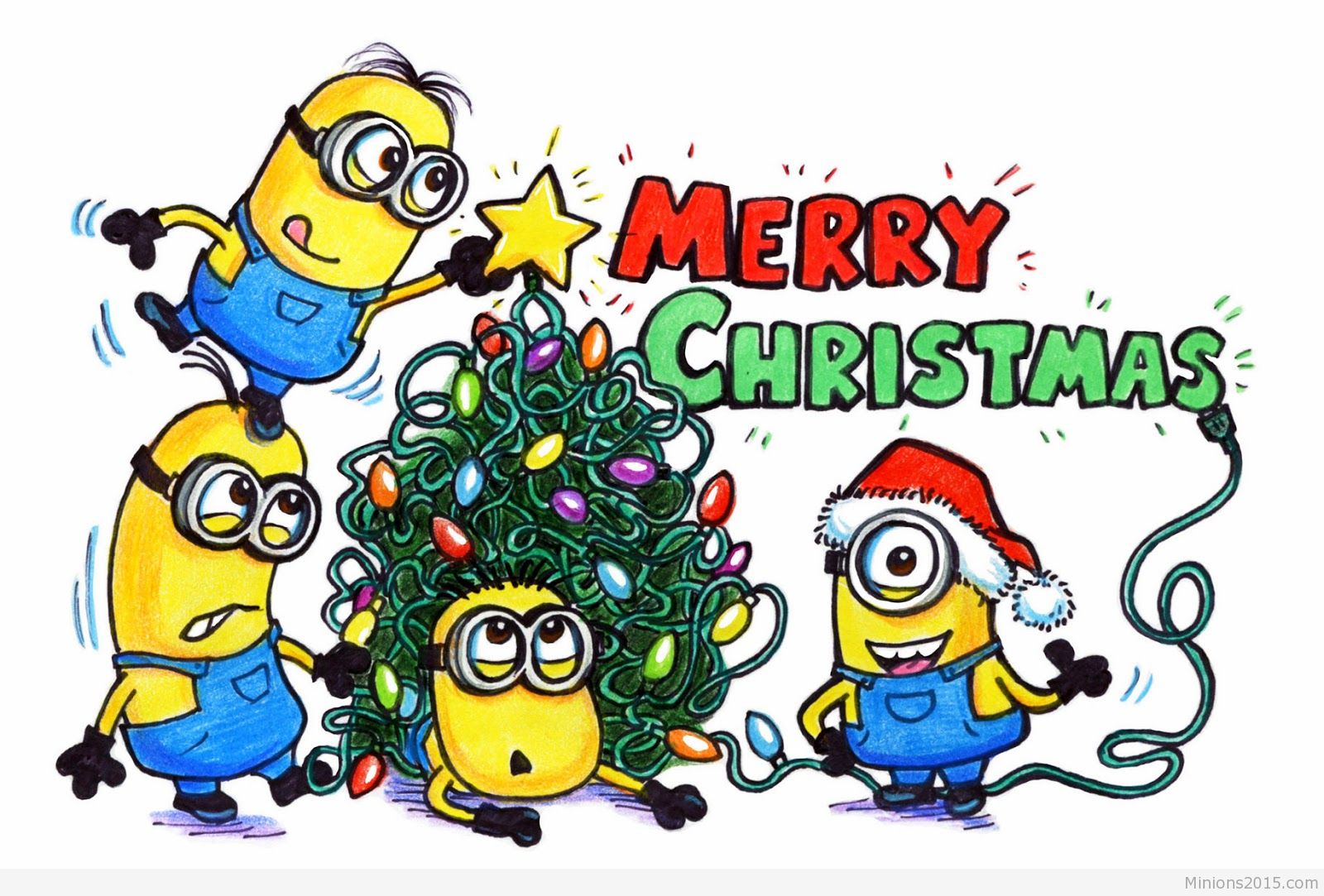 merry christmas wishes minions - Clip Art Library