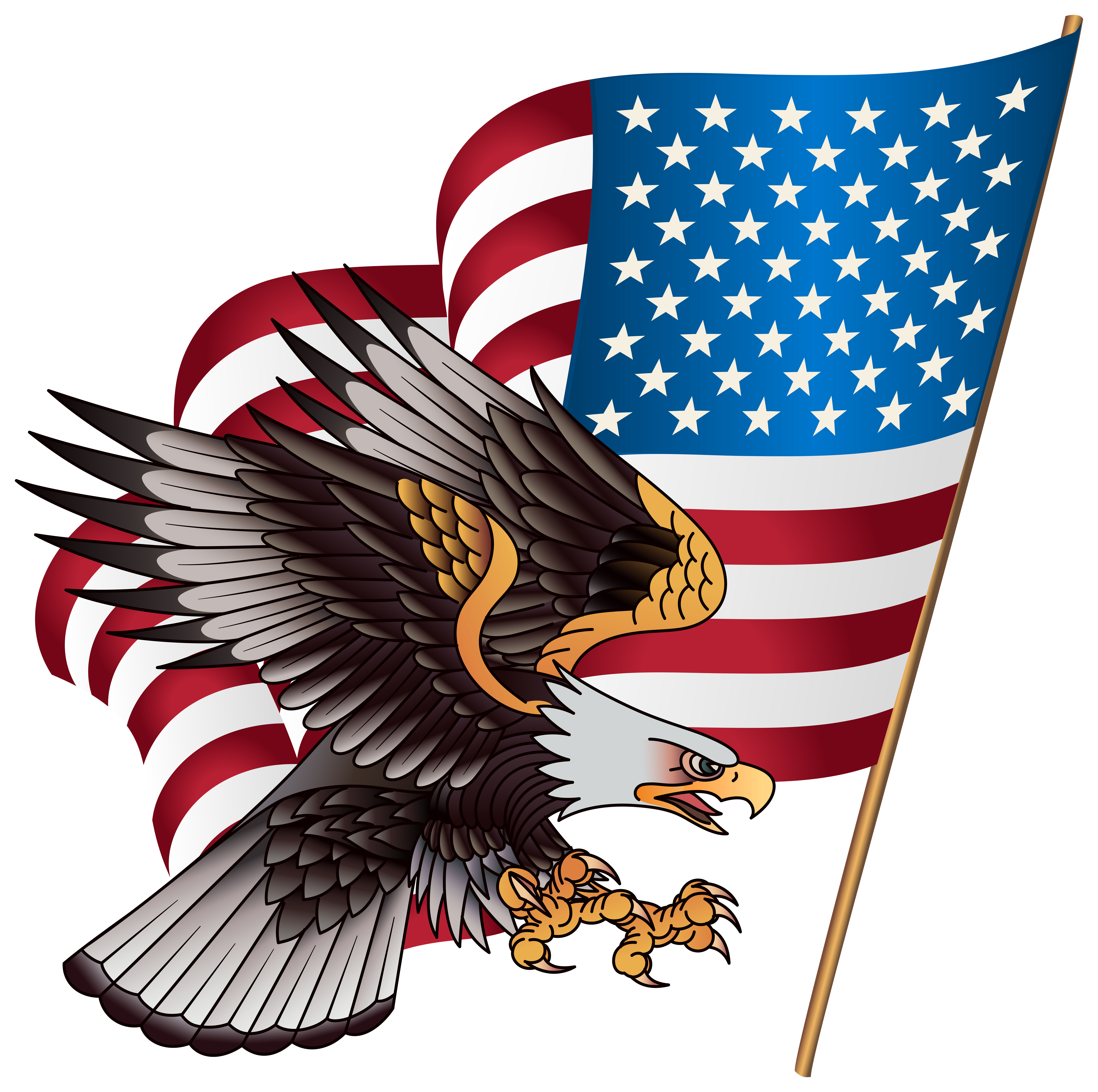 American Eagle Transparent PNG Clip Art Image 