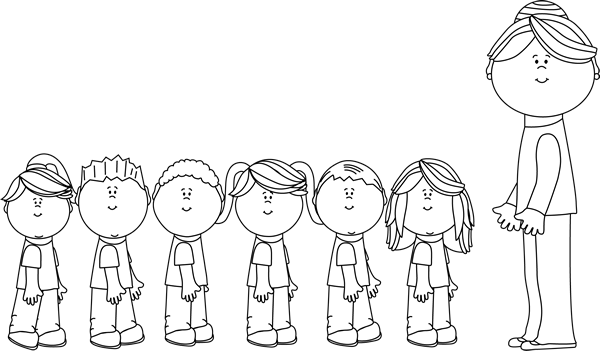 Students In Line Clipart 