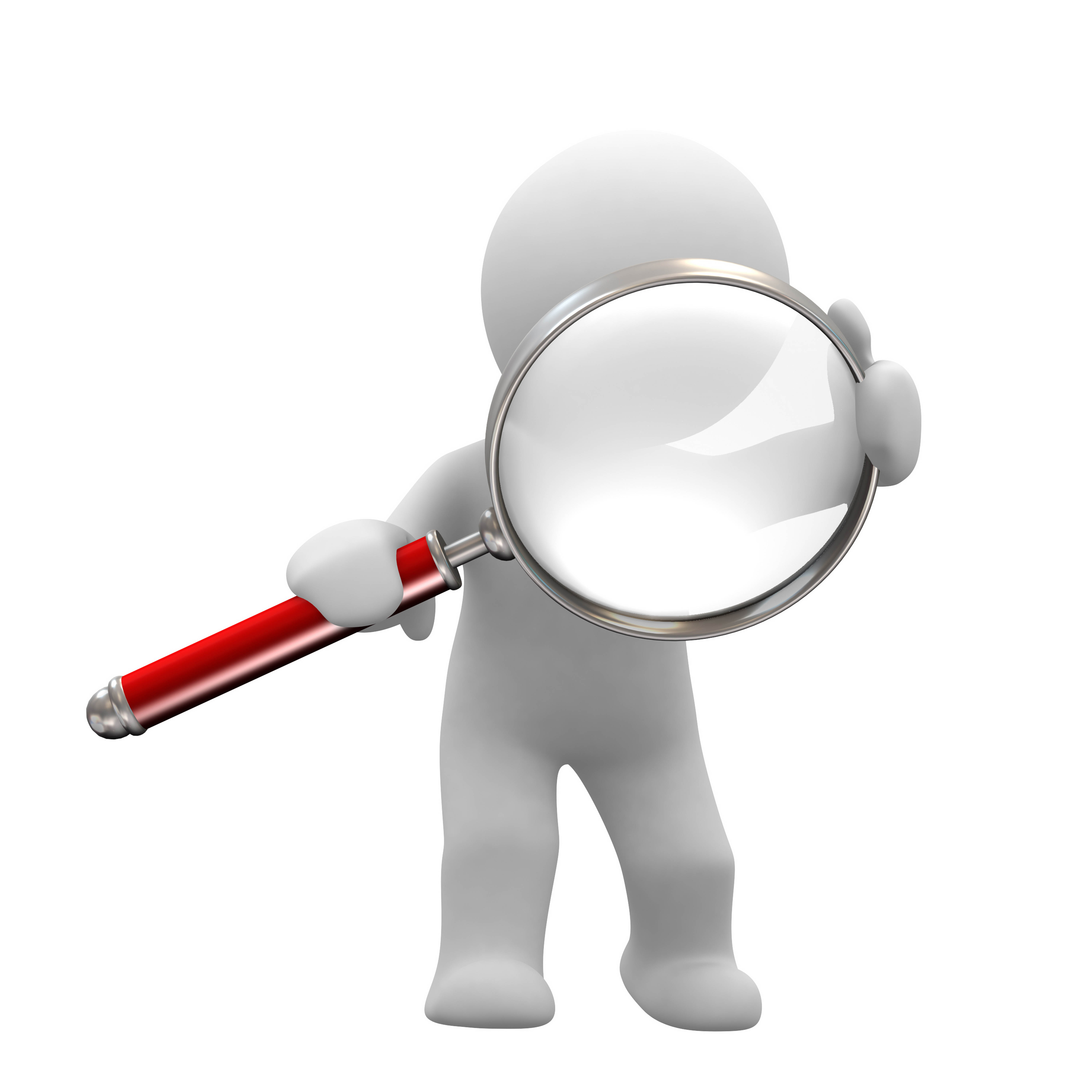 Magnifying glass clipart person 