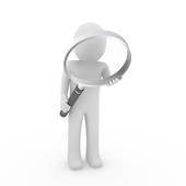 Clipart man with magnifying glass 