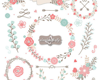 Rustic Flower Clipart 