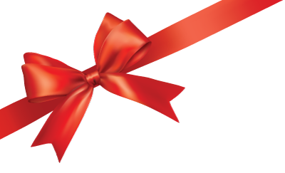 Red gift bow clipart 