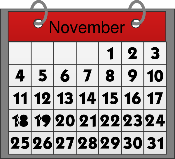 aanvulling Higgins Componist Free November Calendar Cliparts, Download Free November Calendar Cliparts  png images, Free ClipArts on Clipart Library