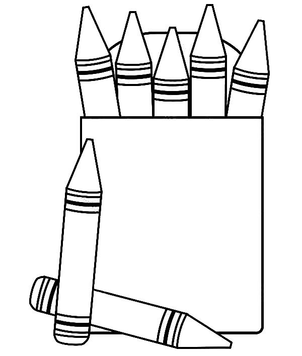 Crayons Clipart Black And White Clip Art Library