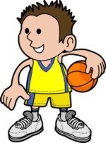 Basketball cartoon clipart 