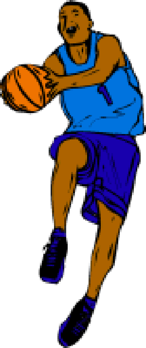Cartoon basketball clipart 