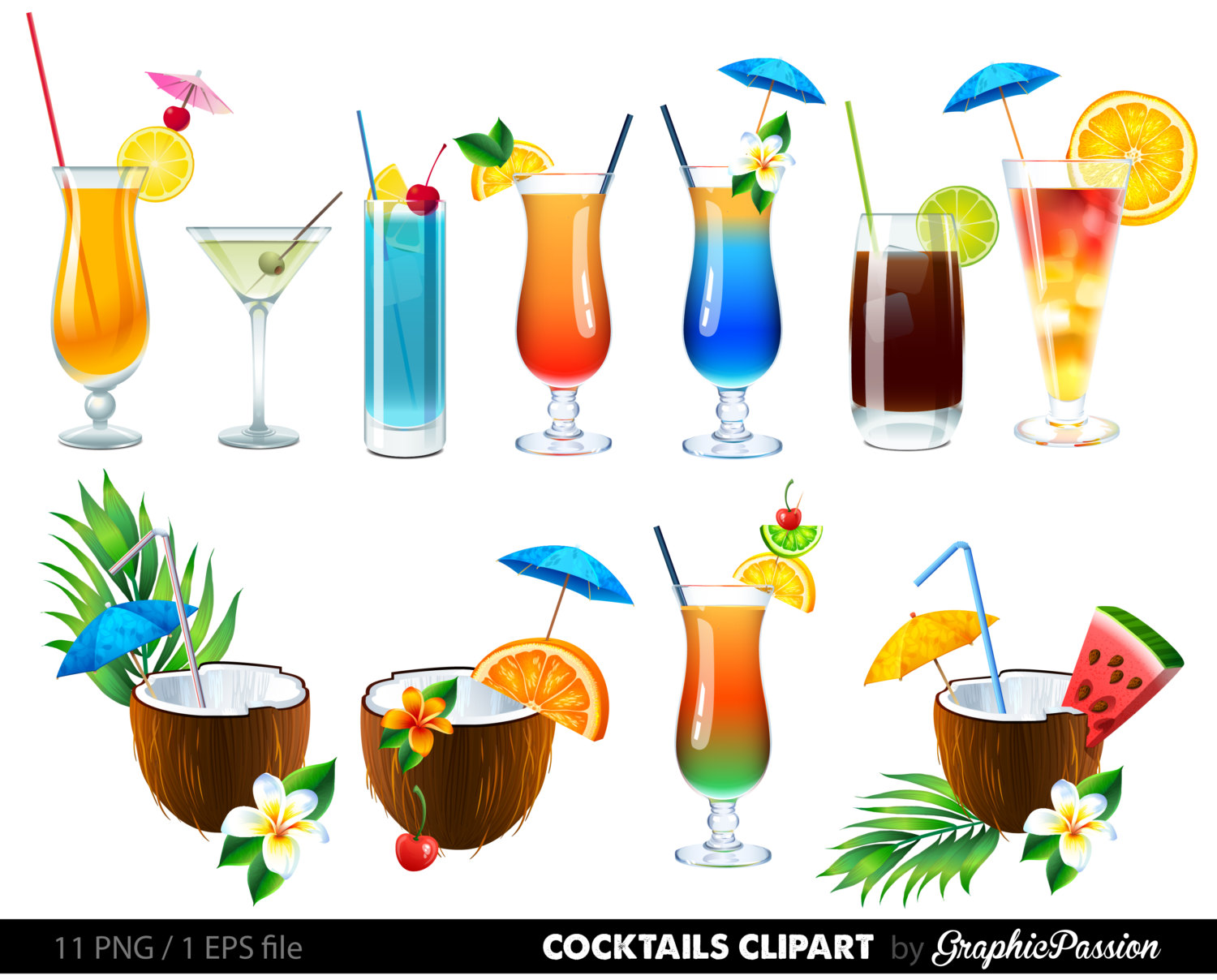Mixed drink clipart 