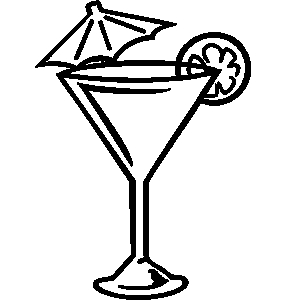 Vodka drinks clipart 