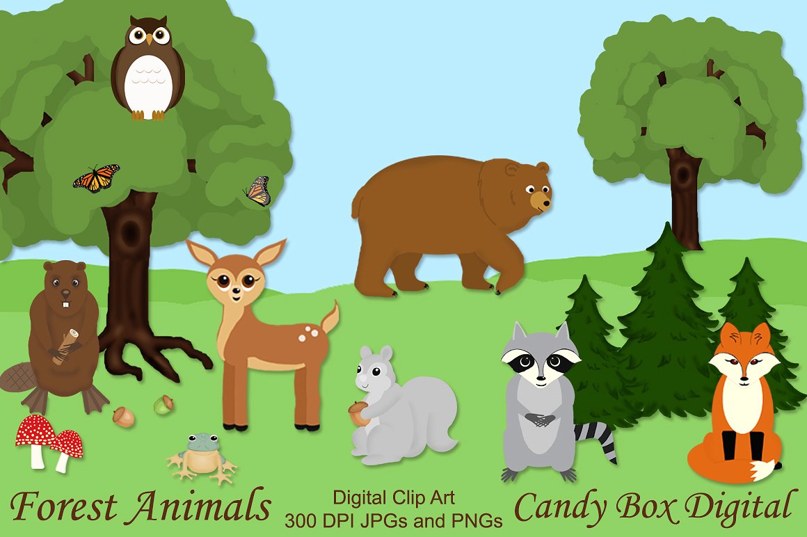 Free Forest Animal Cliparts, Download Free Forest Animal Cliparts png