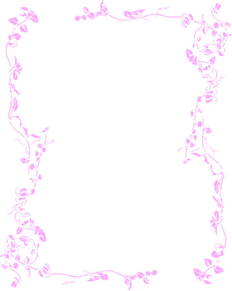 Pink Baby Border Clipart 