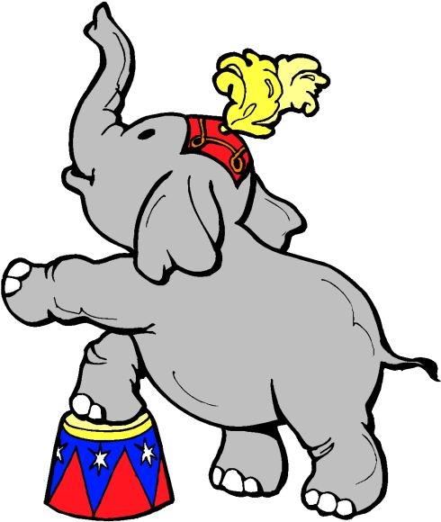 Circus Elephant Clipart Free