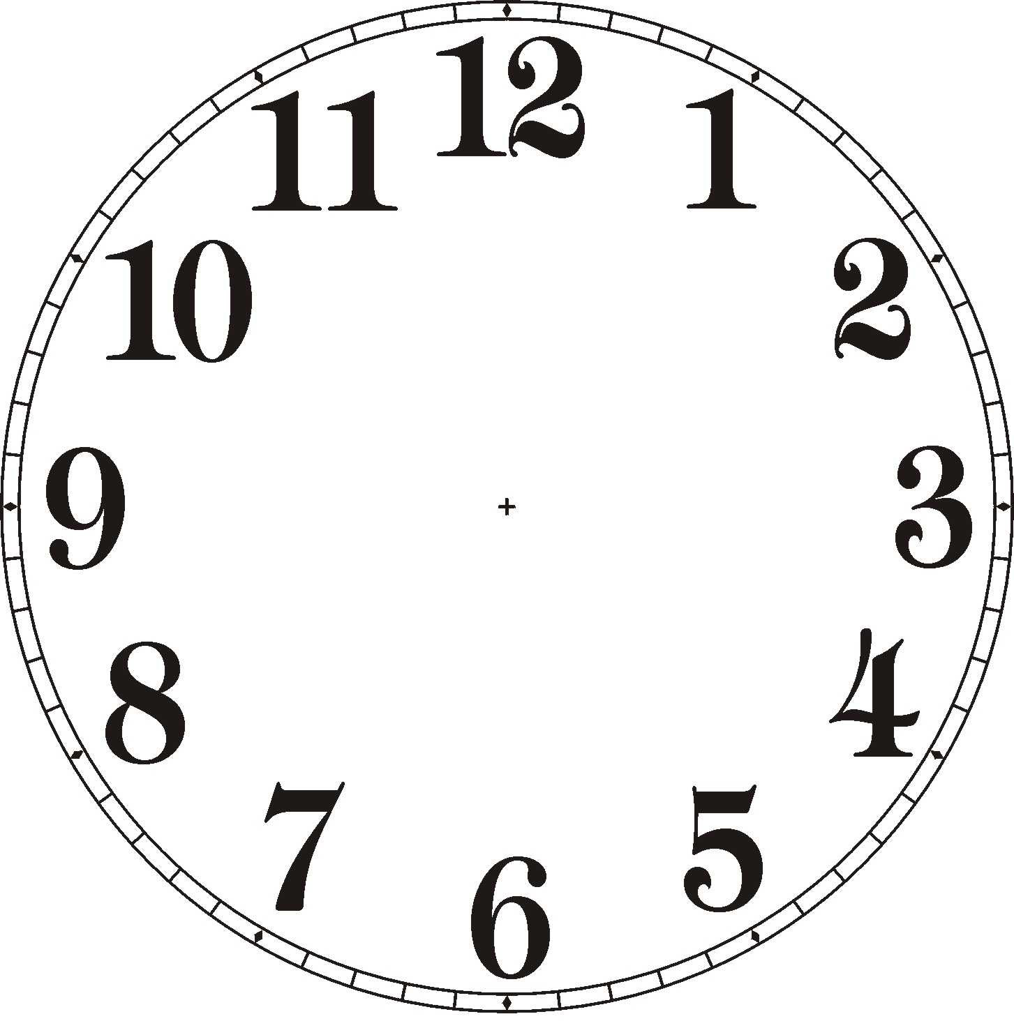 Blank Clock Clipart 