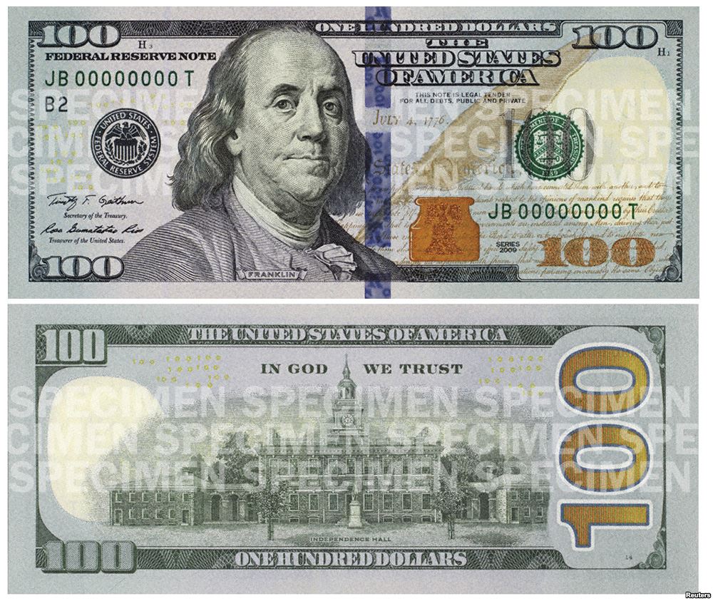 New 100 Bill Clip Art Library