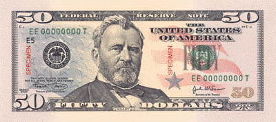 Fifty dollar bill clip art 