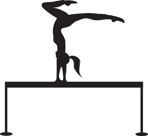 Girl gymnastics clipart 