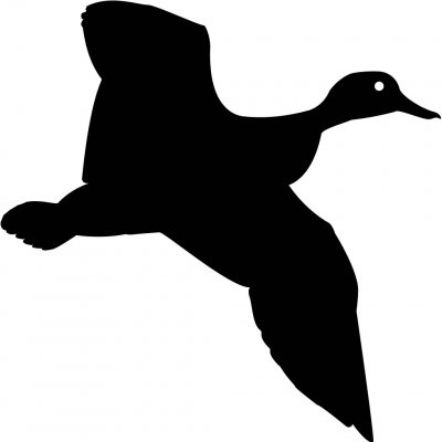 Flying duck silhouette clip art 