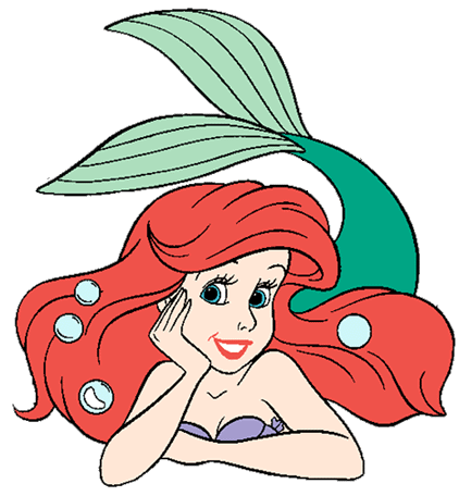 Fish Little Mermaid Clipart - Clip Art Library