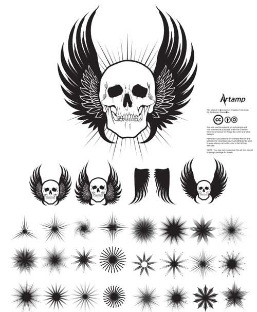 Skulls Clip Art: 53 Free Vectors for Punk Designs 