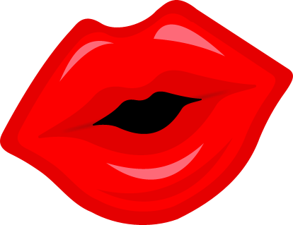 Kiss lips clipart 