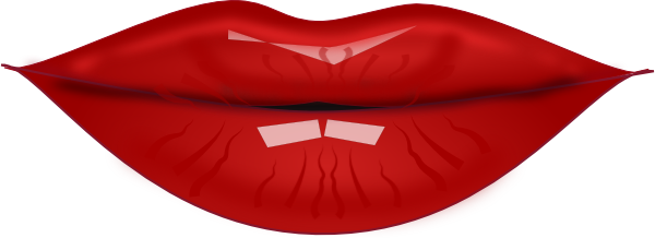 Kissy lips clip art 
