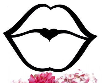 Kissy lips clip art 