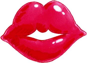 Cartoon Kissing Lips 