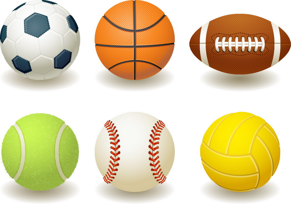 Sport balls clipart 