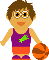 Free basketball clipart graphics. Basketball hoop image, ball 
