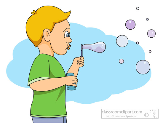Blowing bubbles clip art 