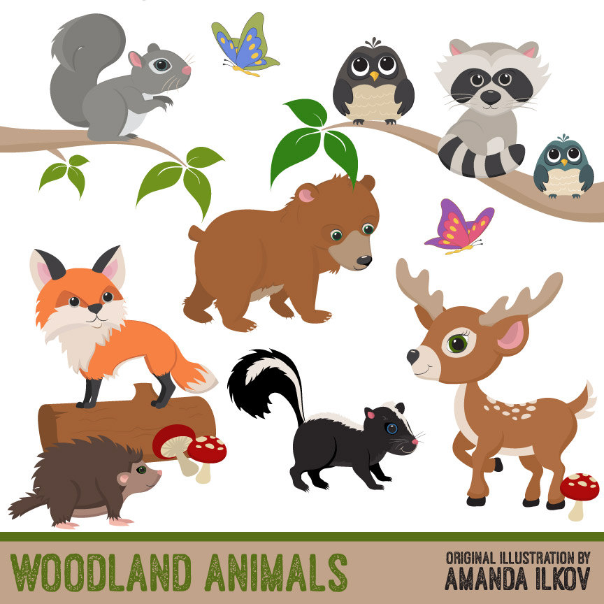 Printable Forest Animals Clipart Iwish Iwas