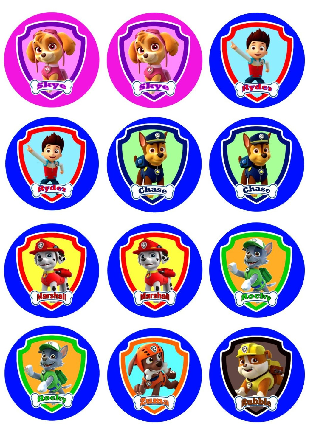 Free printable paw patrol with number 2 clipart 