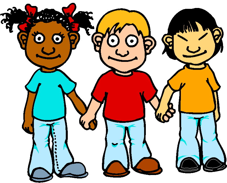 Friends walking together clipart 