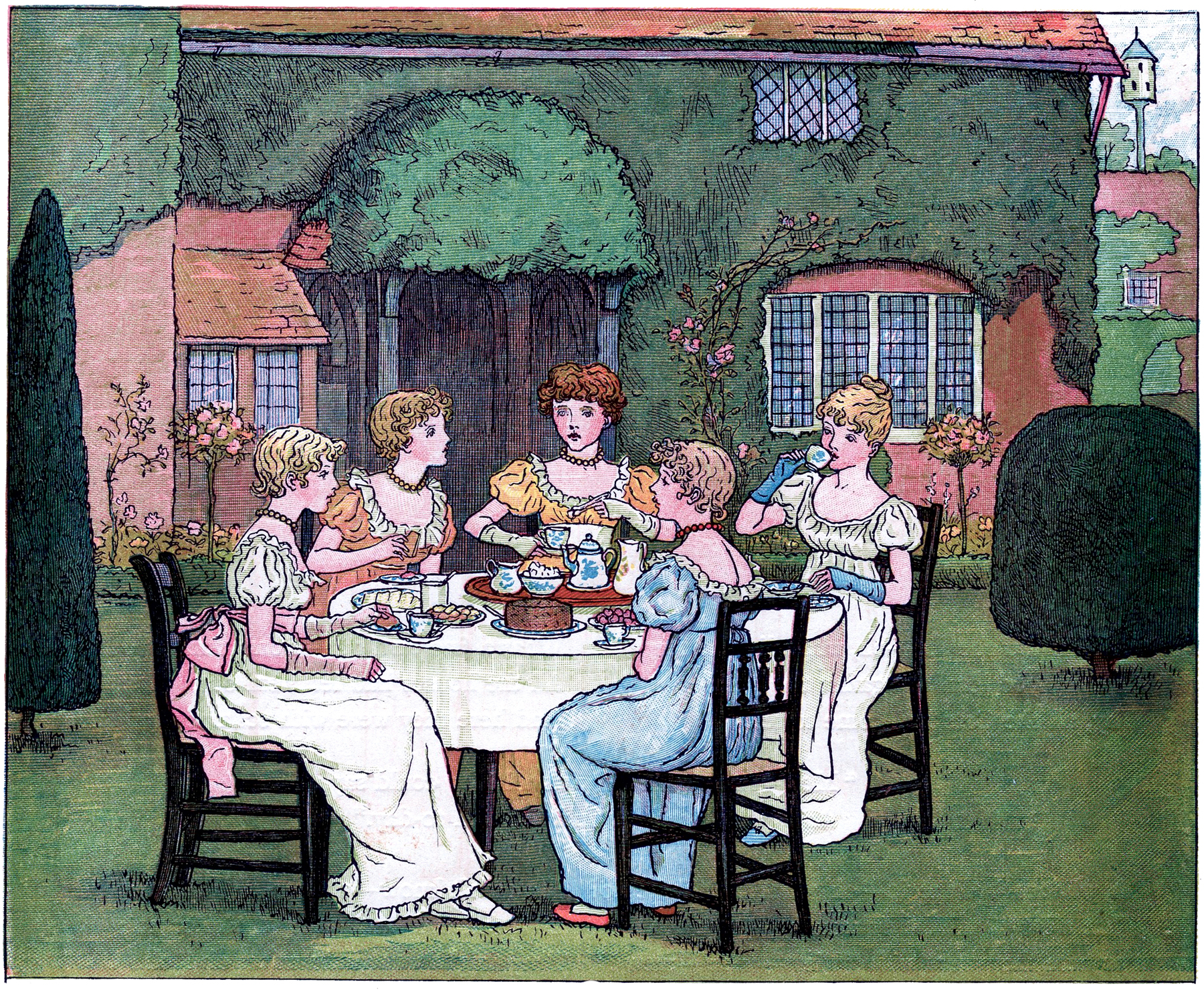 Vintage Garden Tea Party Image! 